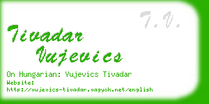 tivadar vujevics business card